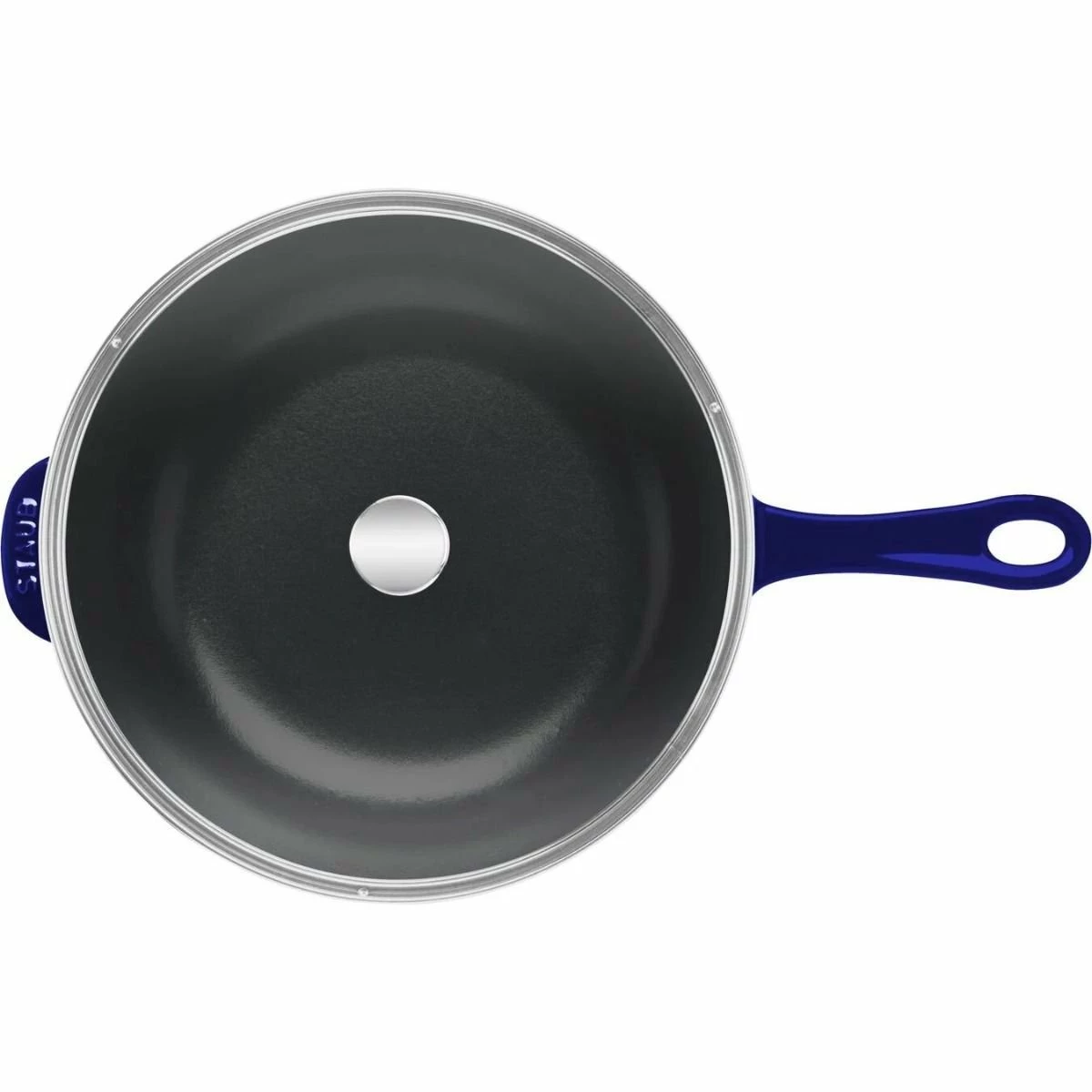 Staub 2.9 Qt Cast Iron Daily Pan | Dark Blue 4 Staub 2.9 Qt Cast Iron Daily Pan | Dark Blue - Image 2
