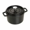 Staub 1.25 Qt. Round Cocotte/Dutch Oven | Matte Black