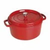 Staub 7 Qt. Round Cocotte/Dutch Oven | Cherry Red -Cookware Sets Shop 1102806 1