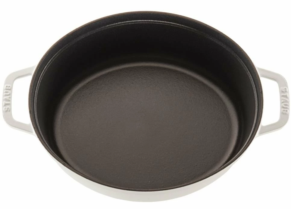 Staub 5.75 Qt. Oval Coq Au Vin Cocotte/Dutch Oven | White 4 Staub 5.75 Qt. Oval Coq Au Vin Cocotte/Dutch Oven | White - Image 2