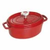 Staub 5.75 Qt. Oval Coq Au Vin Cocotte/Dutch Oven | Cherry Red