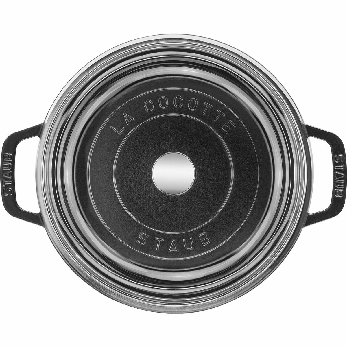 Staub 4 Qt. Round Cocotte/Dutch Oven With Glass Lid | Matte Black 4 Staub 4 Qt. Round Cocotte/Dutch Oven With Glass Lid | Matte Black - Image 2