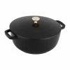 Staub 3.75 Qt. Essential French Oven | Matte Black -Cookware Sets Shop 11732423 black