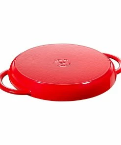 Staub 10" Cast Iron Pure Grill Pan | Cherry Red 6 Staub 10" Cast Iron Pure Grill Pan | Cherry Red -Cookware Sets Shop 1203006 2