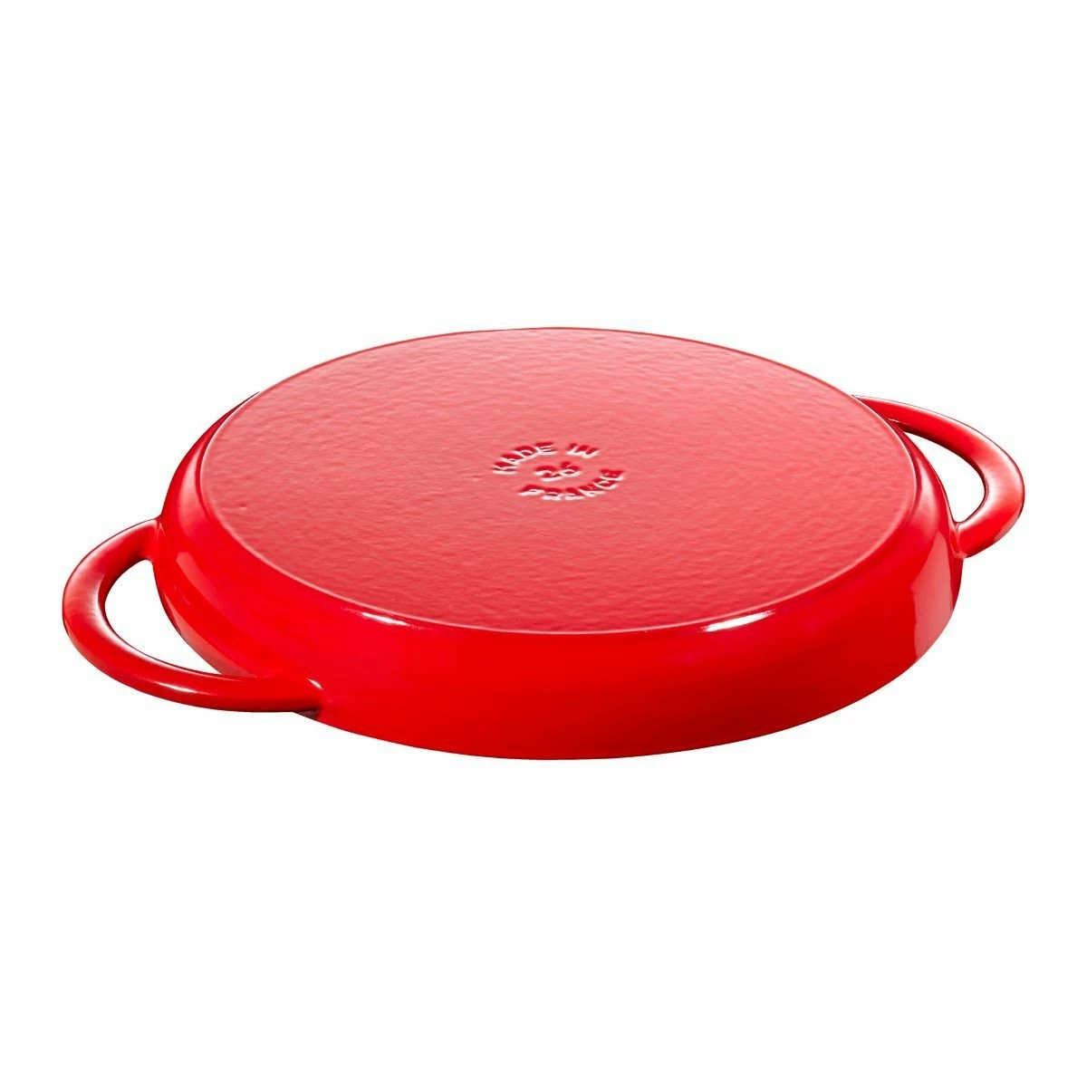 Staub 10" Cast Iron Pure Grill Pan | Cherry Red 4 Staub 10" Cast Iron Pure Grill Pan | Cherry Red - Image 2