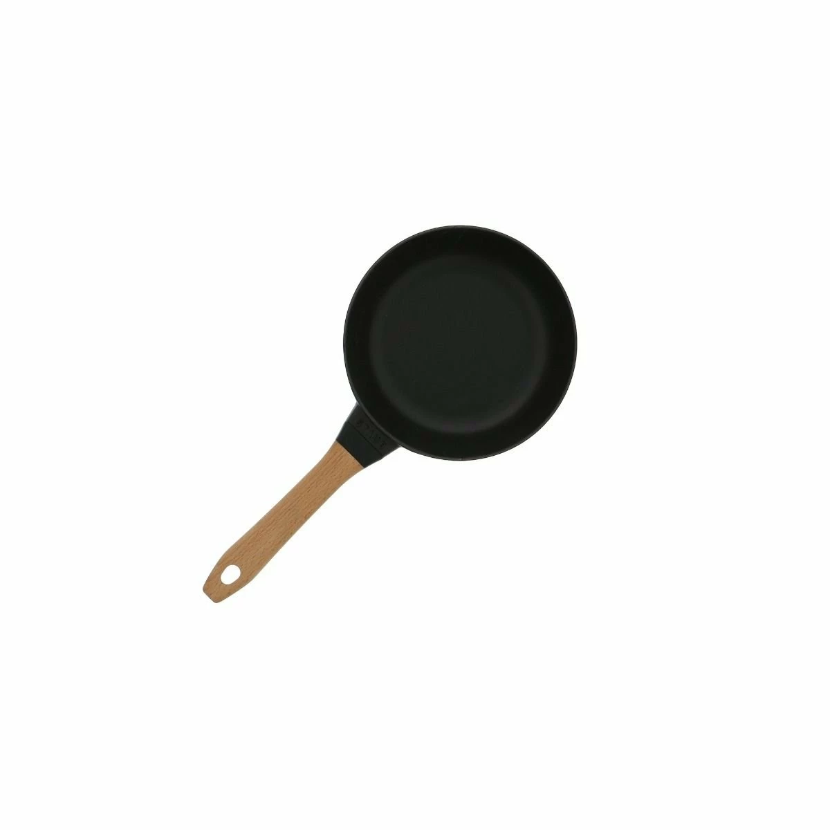 Staub 8" Fry Pan With Wooden Handle | Matte Black 4 Staub 8" Fry Pan With Wooden Handle | Matte Black - Image 2