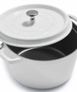 Staub 5 Qt Tall Cocotte | White