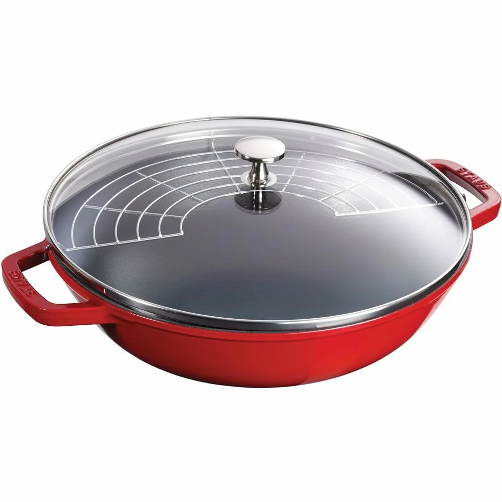 Staub 4.5 Qt. Perfect Frying Pan | Cherry Red 3 Staub 4.5 Qt. Perfect Frying Pan | Cherry Red