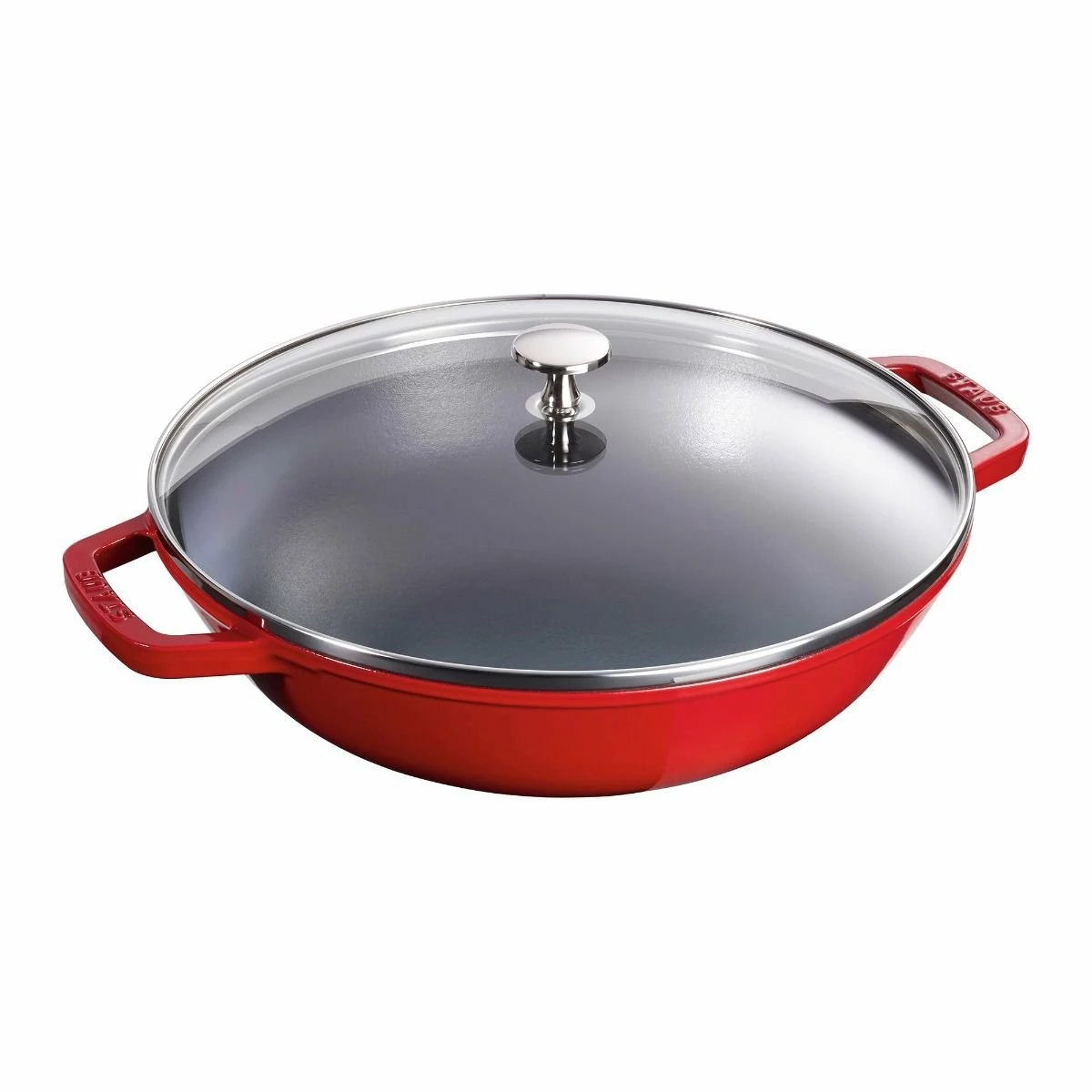 Staub 4.5 Qt. Perfect Frying Pan | Cherry Red 4 Staub 4.5 Qt. Perfect Frying Pan | Cherry Red - Image 2
