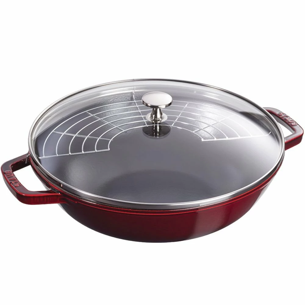 Staub 4.5 Qt. Perfect Frying Pan | Grenadine 3 Staub 4.5 Qt. Perfect Frying Pan | Grenadine