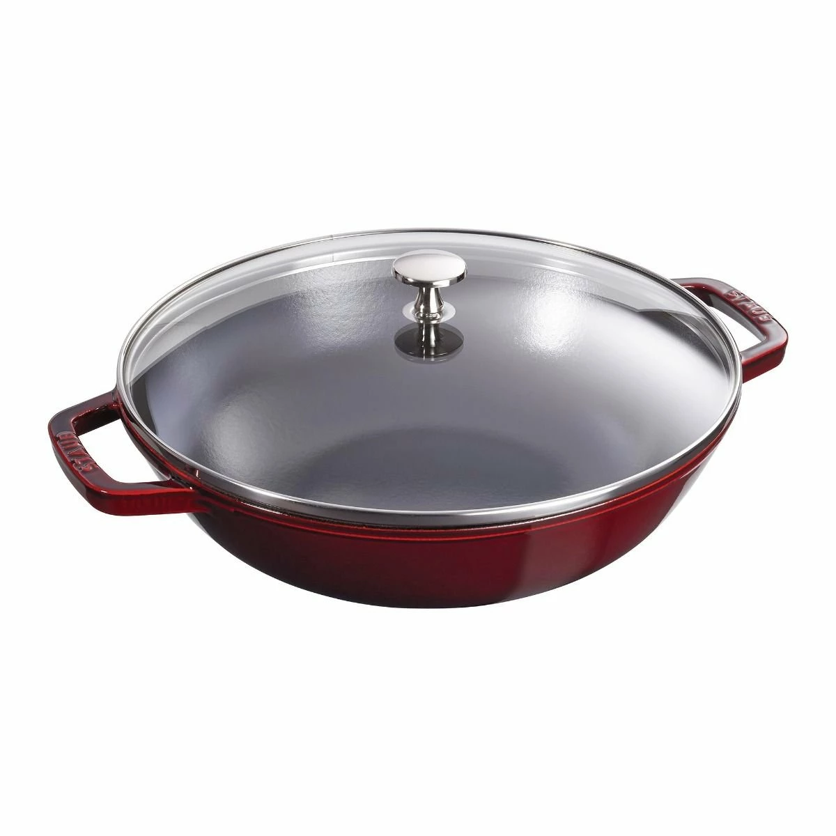 Staub 4.5 Qt. Perfect Frying Pan | Grenadine 4 Staub 4.5 Qt. Perfect Frying Pan | Grenadine - Image 2