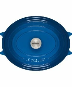 Le Creuset 9.5 Qt. Oval Signature Dutch Oven With Stainless Steel Knob | Marseille Blue 9 Le Creuset 9.5 Qt. Oval Signature Dutch Oven With Stainless Steel Knob | Marseille Blue -Cookware Sets Shop 13426scr 96bd97d55b41a79