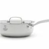 Heritage Steel Cookware Stainless Steel Saucier With Lid | 3 Qt.