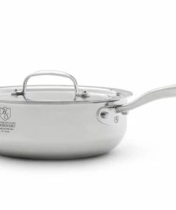 Heritage Steel Cookware Stainless Steel Saucier With Lid | 3 Qt.