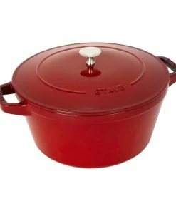 Staub Stackable Cocotte, Braiser, And Grill Pan With Lid | Cherry -Cookware Sets Shop 14552606 01