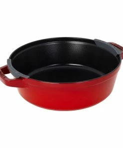 Staub Stackable Cocotte, Braiser, And Grill Pan With Lid | Cherry -Cookware Sets Shop 14552606 02