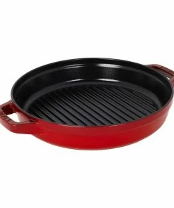 Staub Stackable Cocotte, Braiser, And Grill Pan With Lid | Cherry -Cookware Sets Shop 14552606 03
