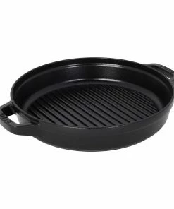Staub Stackable Cocotte, Braiser, And Grill Pan With Lid | Black 44 Staub Stackable Cocotte, Braiser, And Grill Pan With Lid | Black -Cookware Sets Shop 14552623 03