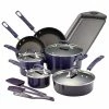 Rachael Ray Purple Gradient 14 Piece Enamel Cookware Set -Cookware Sets Shop 14558 rachael ray purple 14 piece enamel cookware set