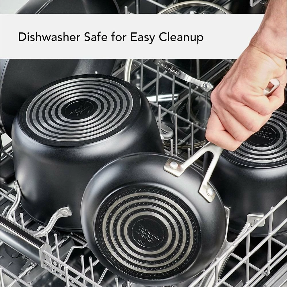 KitchenAid Non-Electrics KitchenAid Hard Anodized Induction Cookware Set | 11-Piece 8 KitchenAid Non-Electrics KitchenAid Hard Anodized Induction Cookware Set | 11-Piece - Image 6