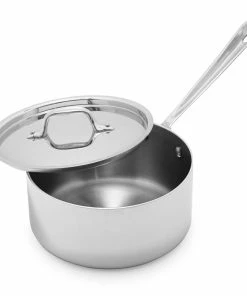 All-Clad D3 Stainless Steel Saucepan & Lid | 3.5 Qt.