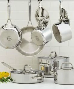 Anolon Cookware Anolon Tri-Ply Clad Stainless Steel 12pc Cookware Set