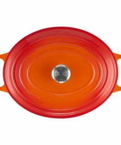 Le Creuset 9.5 Qt. Oval Signature Dutch Oven With Stainless Steel Knob | Flame Orange 10 Le Creuset 9.5 Qt. Oval Signature Dutch Oven With Stainless Steel Knob | Flame Orange -Cookware Sets Shop 352ss c