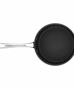 Cuisinart Contour Hard Anodized Saucepan With Cover | 3 Qt. -Cookware Sets Shop 3qttopviewonwhite