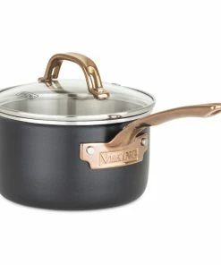 Viking 3 Ply Stainless 11-Piece Cookware Set | Black & Copper 19 Viking 3 Ply Stainless 11-Piece Cookware Set | Black & Copper -Cookware Sets Shop 4014 9991c 2 qt sauce pan 01 1