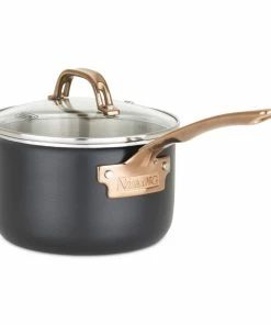 Viking 3 Ply Stainless 11-Piece Cookware Set | Black & Copper 18 Viking 3 Ply Stainless 11-Piece Cookware Set | Black & Copper -Cookware Sets Shop 4014 9991c 3 qt sauce pan 01 1