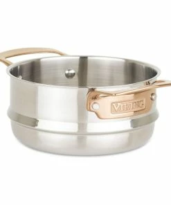 Viking 3 Ply Stainless 11-Piece Cookware Set | Black & Copper 26 Viking 3 Ply Stainless 11-Piece Cookware Set | Black & Copper -Cookware Sets Shop 4014 9991c 3 qt strainer insert 01 1