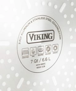 Viking 3 Ply Stainless 11-Piece Cookware Set | Black & Copper 25 Viking 3 Ply Stainless 11-Piece Cookware Set | Black & Copper -Cookware Sets Shop 4014 9991c 7 qt stock pot detail 02 1