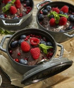 Staub 0.5 Qt. Round Cocotte/Dutch Oven | Graphite Grey 7 Staub 0.5 Qt. Round Cocotte/Dutch Oven | Graphite Grey -Cookware Sets Shop 40509 474 2 1