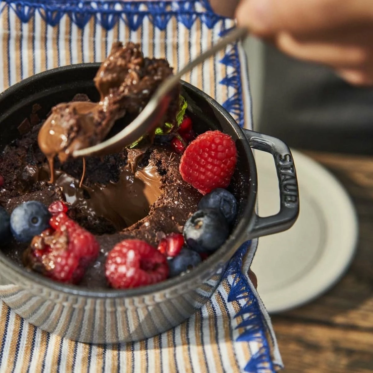 Staub 0.5 Qt. Round Cocotte/Dutch Oven | Graphite Grey 4 Staub 0.5 Qt. Round Cocotte/Dutch Oven | Graphite Grey - Image 2