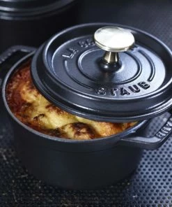 Staub 1.25 Qt. Round Cocotte/Dutch Oven | Graphite Grey -Cookware Sets Shop 40509 476 4 1