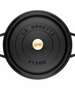 Staub 9 Qt. Round Cocotte/Dutch Oven | Matte Black -Cookware Sets Shop 40509 863 0 1