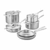 Demeyere Industry 5-Ply 10 PC Stainless Steel Cookware Set -Cookware Sets Shop 48001 demeyere industry 10 piece stainless steel cookware set