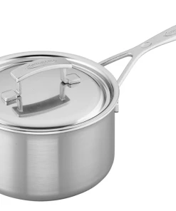 Demeyere Industry 3 Qt 5-Ply Stainless Steel Saucepan With Lid