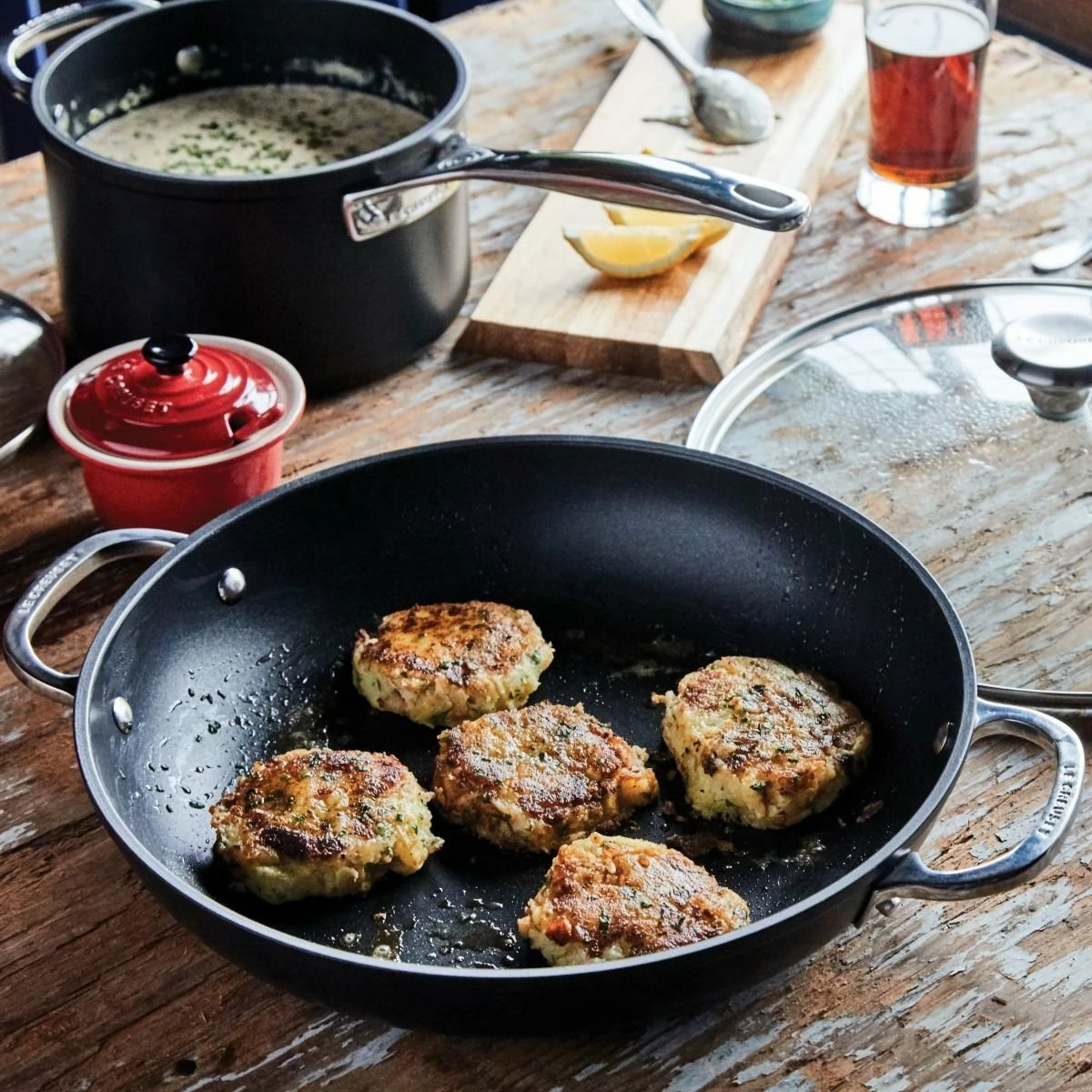 Le Creuset 4 Qt. Saucepan With Glass Lid | Toughened Nonstick Pro 7 Le Creuset 4 Qt. Saucepan With Glass Lid | Toughened Nonstick Pro - Image 5