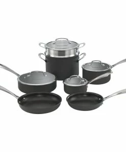 Cuisinart Dishwasher-Safe Anodized 11-Piece Nonstick Cookware Set