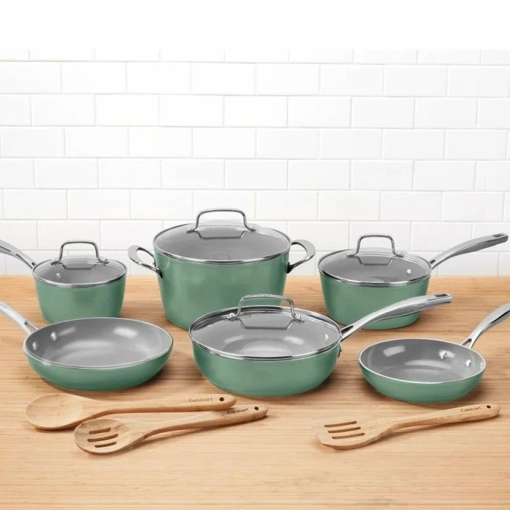 Cuisinart GreenChef Ceramica XT 13-Piece Nonstick Cookware Set 4 Cuisinart GreenChef Ceramica XT 13-Piece Nonstick Cookware Set - Image 2
