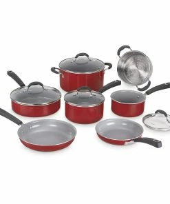 Cuisinart Advantage Ceramica XT 11-Piece Cookware Set | Red