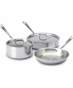 All-Clad D3 Stainless Steel Starter Cookware Set | 5-Piece