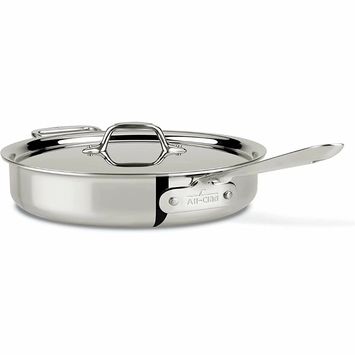 All-Clad D3 Stainless Steel 3-Quart Sauce Pan With Lid 3 All-Clad D3 Stainless Steel 3-Quart Sauce Pan With Lid