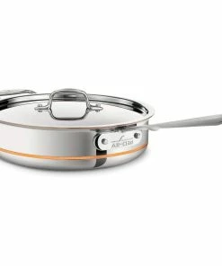 All-Clad Copper Core 5-Ply Bonded Stainless Steel 3 Qt Saute Pan With Lid