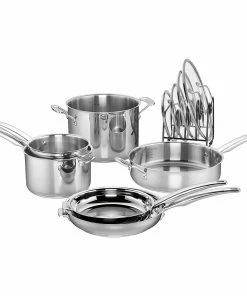 Cuisinart 11-Piece Smartnest Stainless Steel Cookware Set