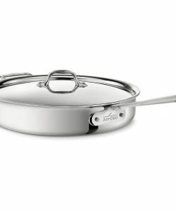 All-Clad D3 Stainless Steel 6-Quart Saute Pan With Lid