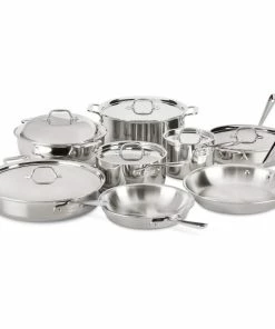 All-Clad D3 Stainless Steel Cookware Set | 14-Piece