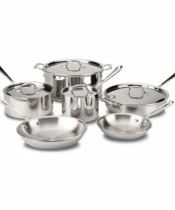 All-Clad D3 Stainless Steel Cookware Set | 10-Piece