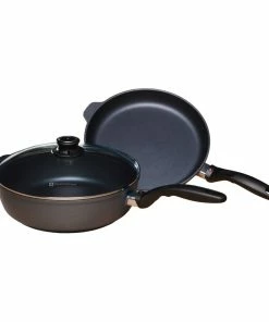 Swiss Diamond | HD 3-Piece Set - Fry Pan & Sauté Pan